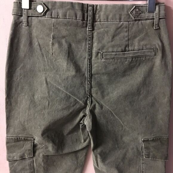 BDG Olive Green Mid-Rise Slim Fit Cargo Pants Size 26 NWT - Picture 6 of 12